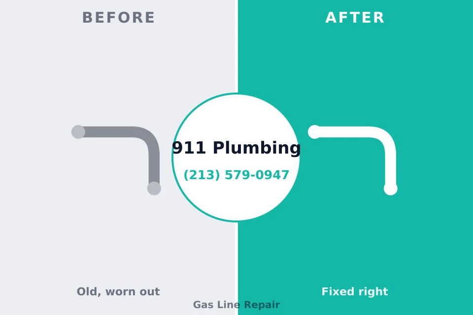 Before and after: plumbing repair Legend Lake, WI